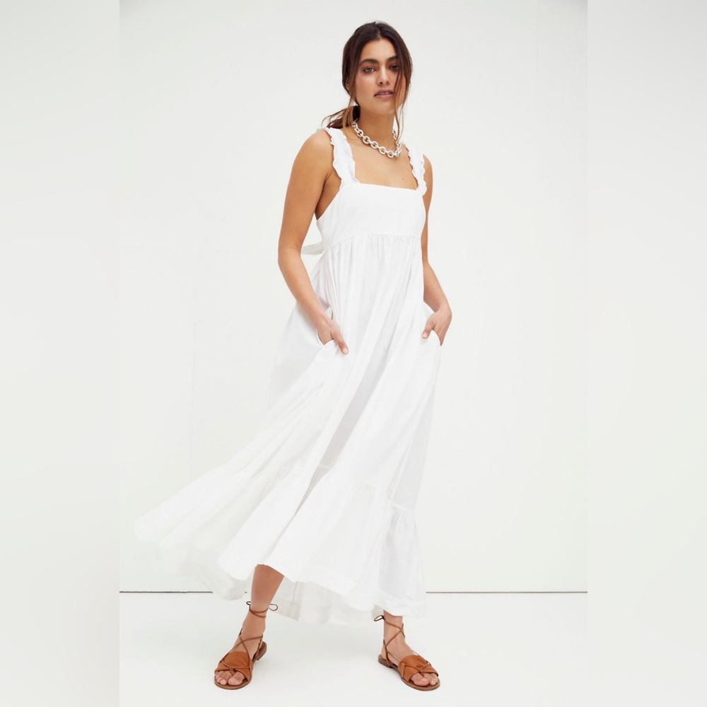 Free People Isabella Maxi dress white large